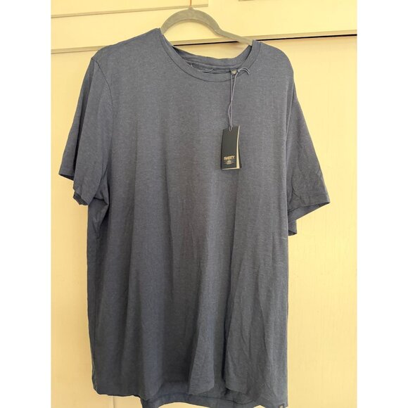 NEW WITH TAGS FAHERTY RESERVE MENS MOVEMENT TSHIRT GREAT FALLS HEATHER BLUE XXL - Picture 1 of 3